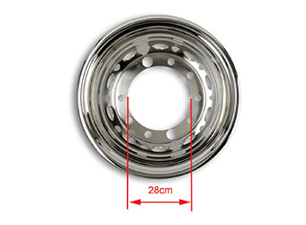 STAINLESS STEEL WHEEL COVER 9.0”X22.5” DEEPER 300MM-72204R-300MM